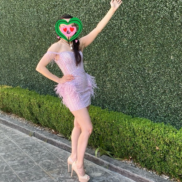 $780 Portia and Scarlett Elegant Pink Women's Dress size 8 - Picture 6 of 7